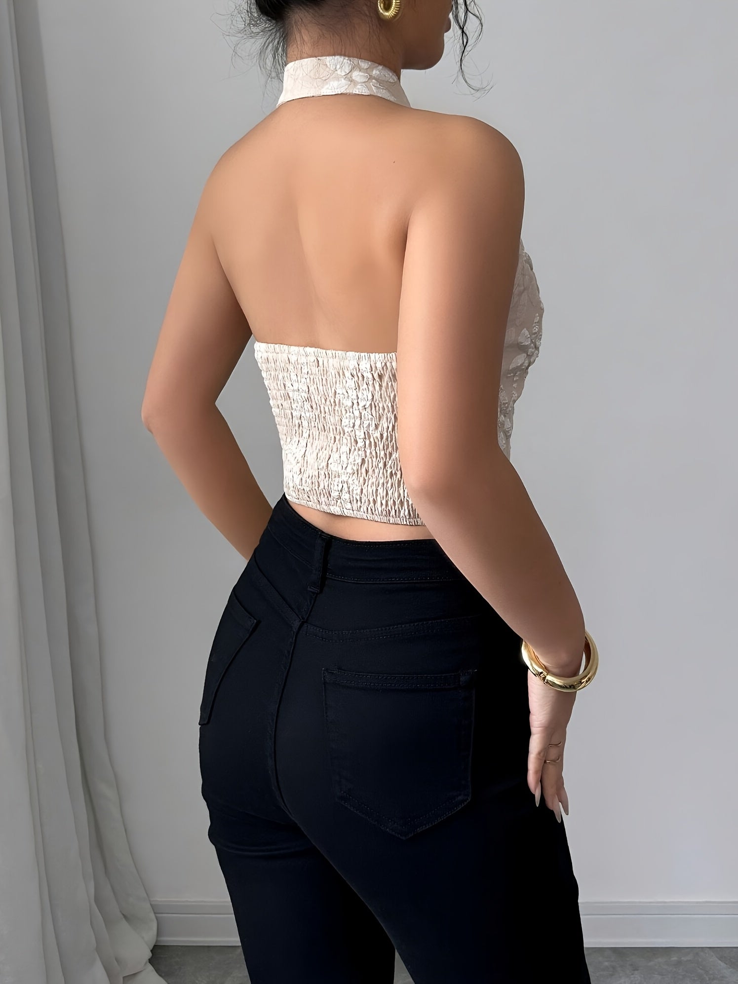 New Spring/Summer Women's Chinese Knot Neck Tie Vest + Nian Nian